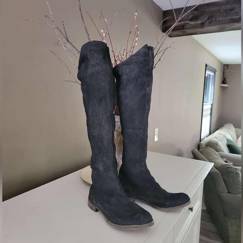 Free People OTK Carlisle Distressed Leather Boots